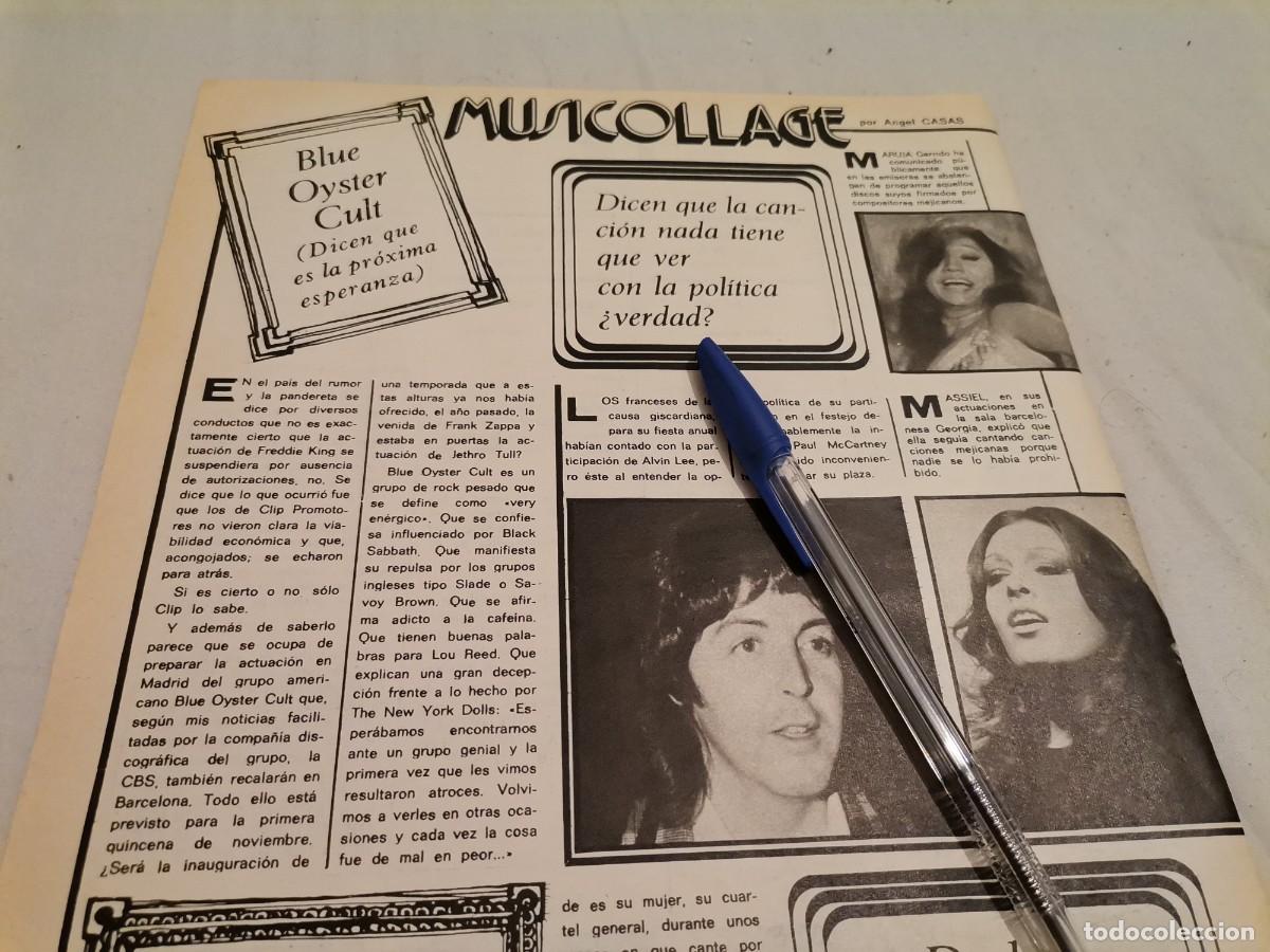 Coleccionismo de Revistas y Peri&oacute;dicos: MASSIEL, PAUL MCCARTNEY, MARUJA GARRIDO RECORTE REVISTA 1975