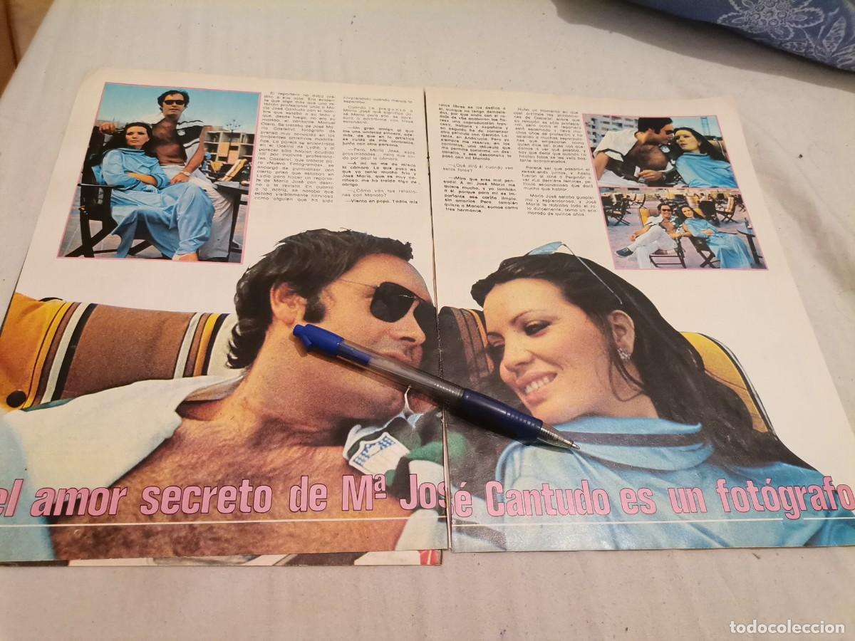 Coleccionismo de Revistas y Peri&oacute;dicos: MARIA JOS&Eacute; CANTUDO 2 PAG. REVERSO PEDRO CARRASCO, ROCIO JURADO 2 PAG. RECORTE REVISTA 1976