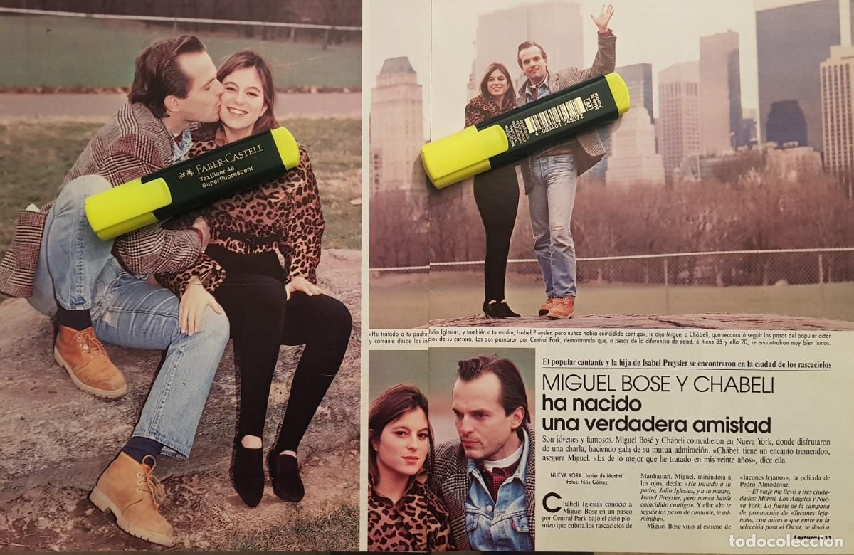 Coleccionismo de Revistas y Peri&oacute;dicos: Reportaje Chabeli y Miguel Bos&eacute; 17.01.92