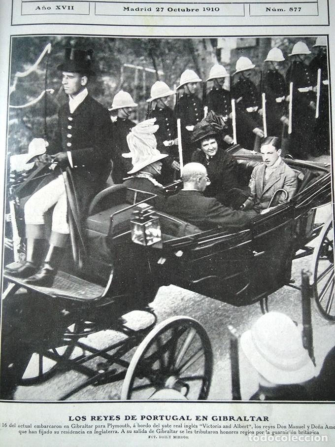 Coleccionismo de Revistas y Peri&oacute;dicos: Portugal despu&eacute;s de la revoluci&oacute;n; entierro h&eacute;roes; reyes en Gibraltar. Bellas Artes Nuevo Mundo 877