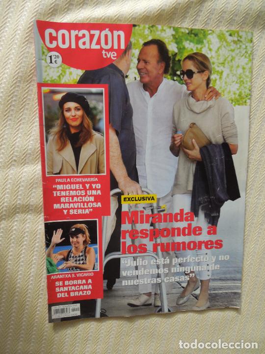Coleccionismo de Revistas y Peri&oacute;dicos: CORAZON TVE REVISTA N&ordm; 150- 03-2018- JULIO IGLESIAS -MIRANDA