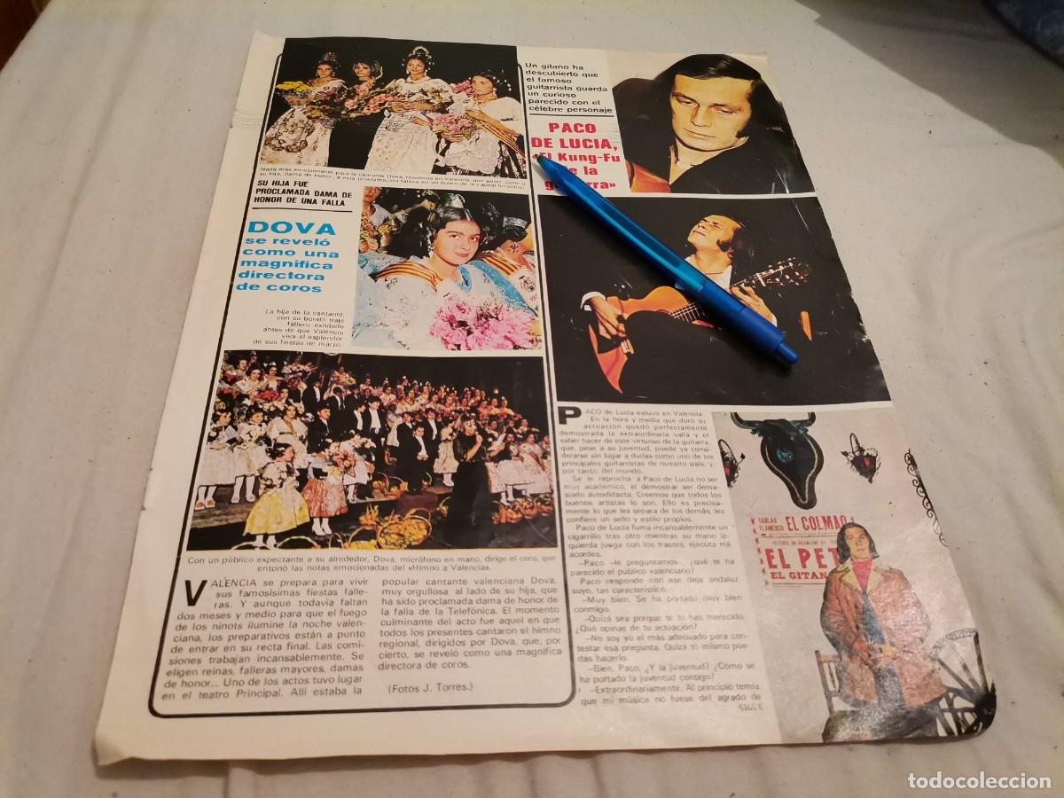 Coleccionismo de revistas y peri&oacute;dicos: PACO DE LUC&Iacute;A RECORTE REVISTA 2 PAGINAS 1975