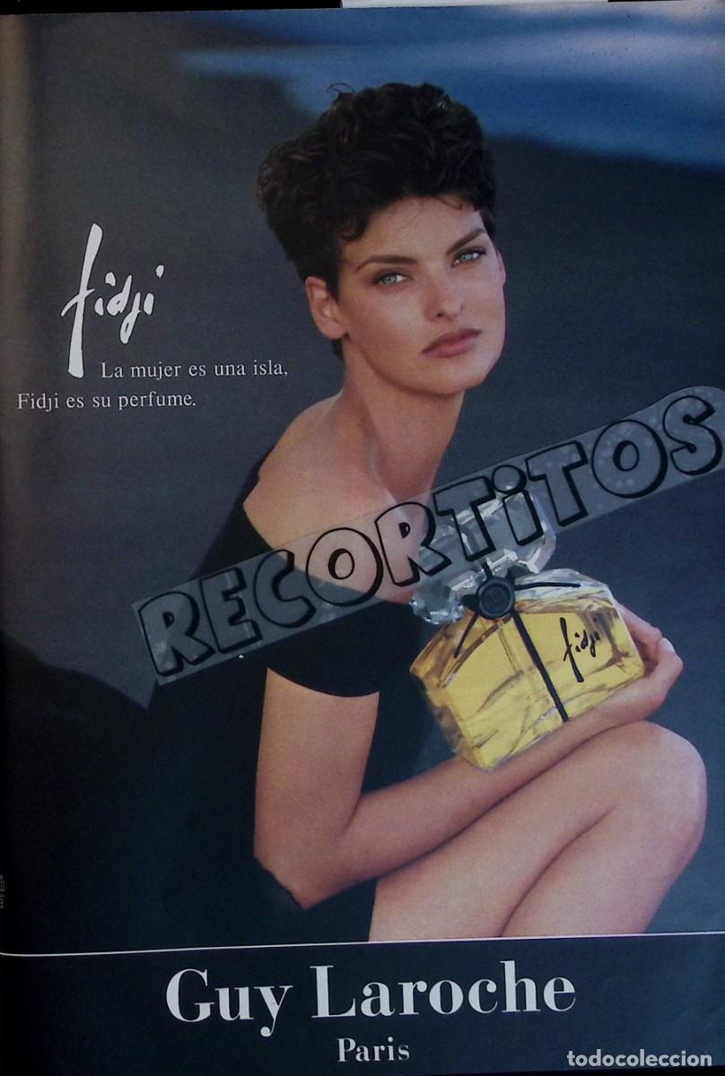 Collection Magazines and Newspapers: FAMOSOS EN LA PUBLICIDAD LINDA EVANGELISTA ANUNCIO GUY LAROCHE