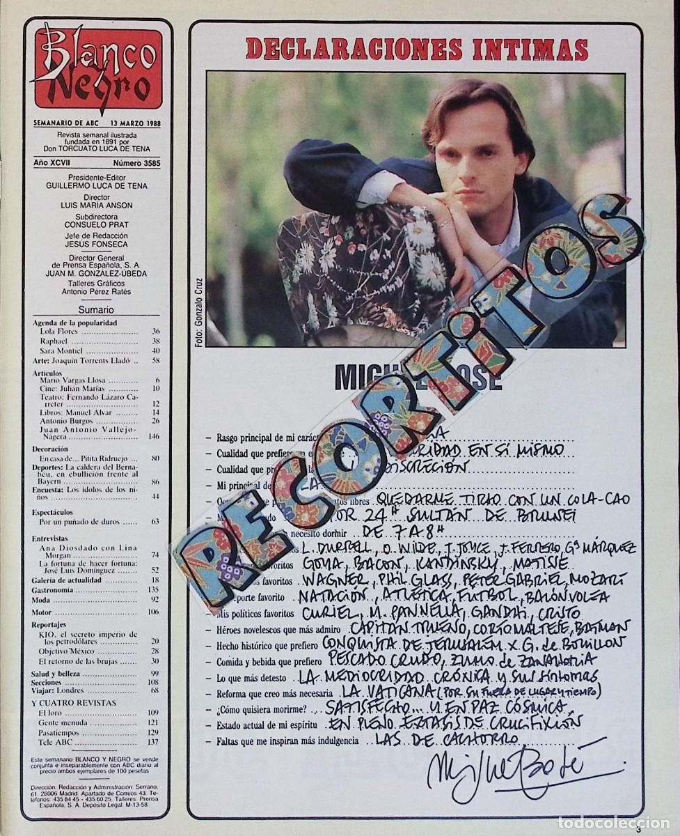Coleccionismo de Revistas y Peri&oacute;dicos: miguel bose