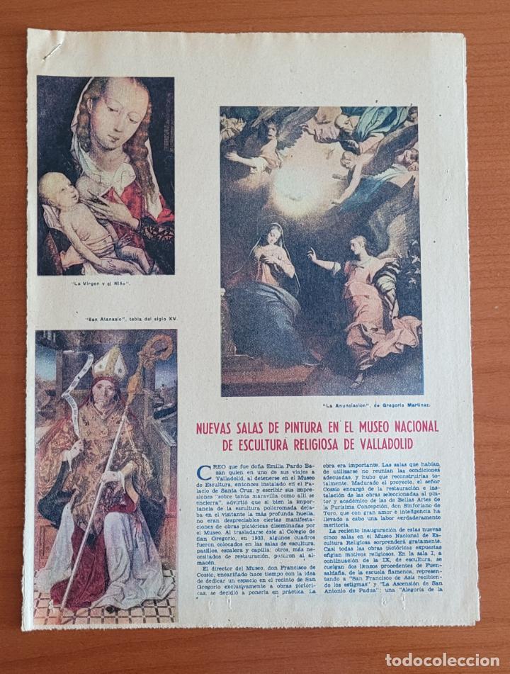 Coleccionismo de Revistas y Peri&oacute;dicos: Recortes ABC Nuevas salas de pintura en el Museo Nacional de Escultura Religiosa de Valladolid