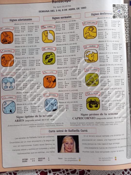 Coleccionismo de Revistas y Peri&oacute;dicos: RAFFAELLA CARRA