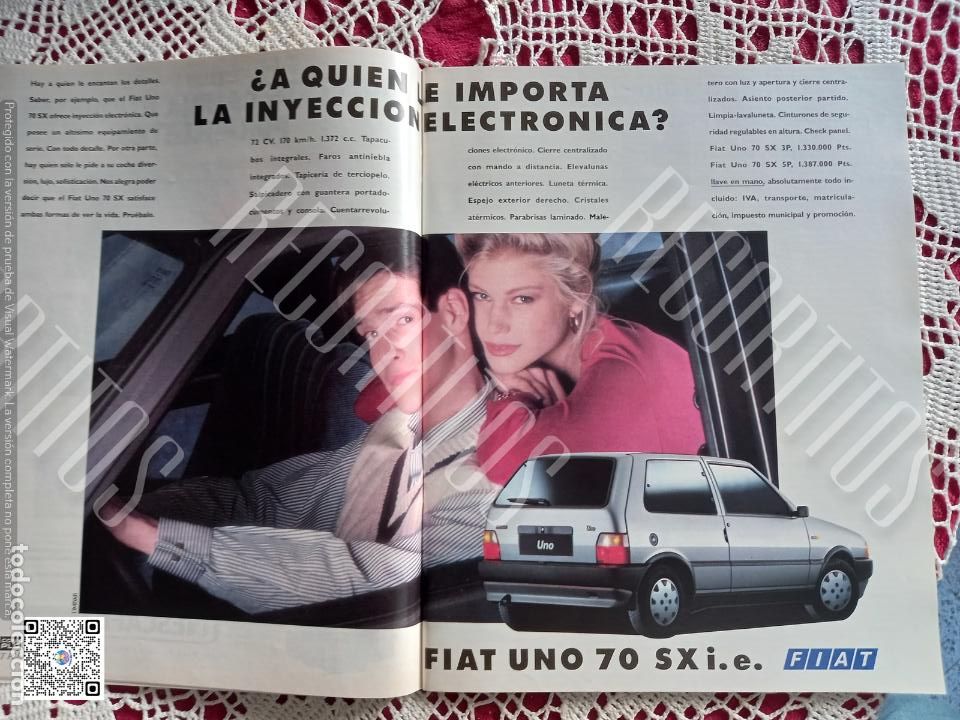 Coleccionismo de Revistas y Peri&oacute;dicos: ANUNCIO FIAT UNO