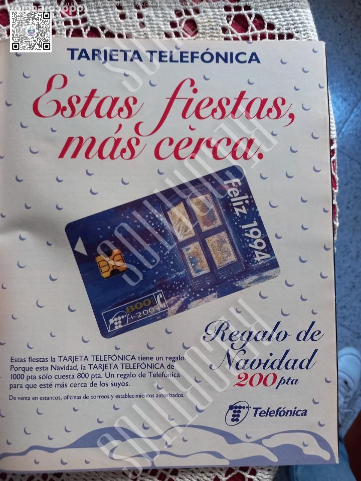 Collezionismo di Riviste e Giornali: ANUNCIO TARJETA TELEFONICA