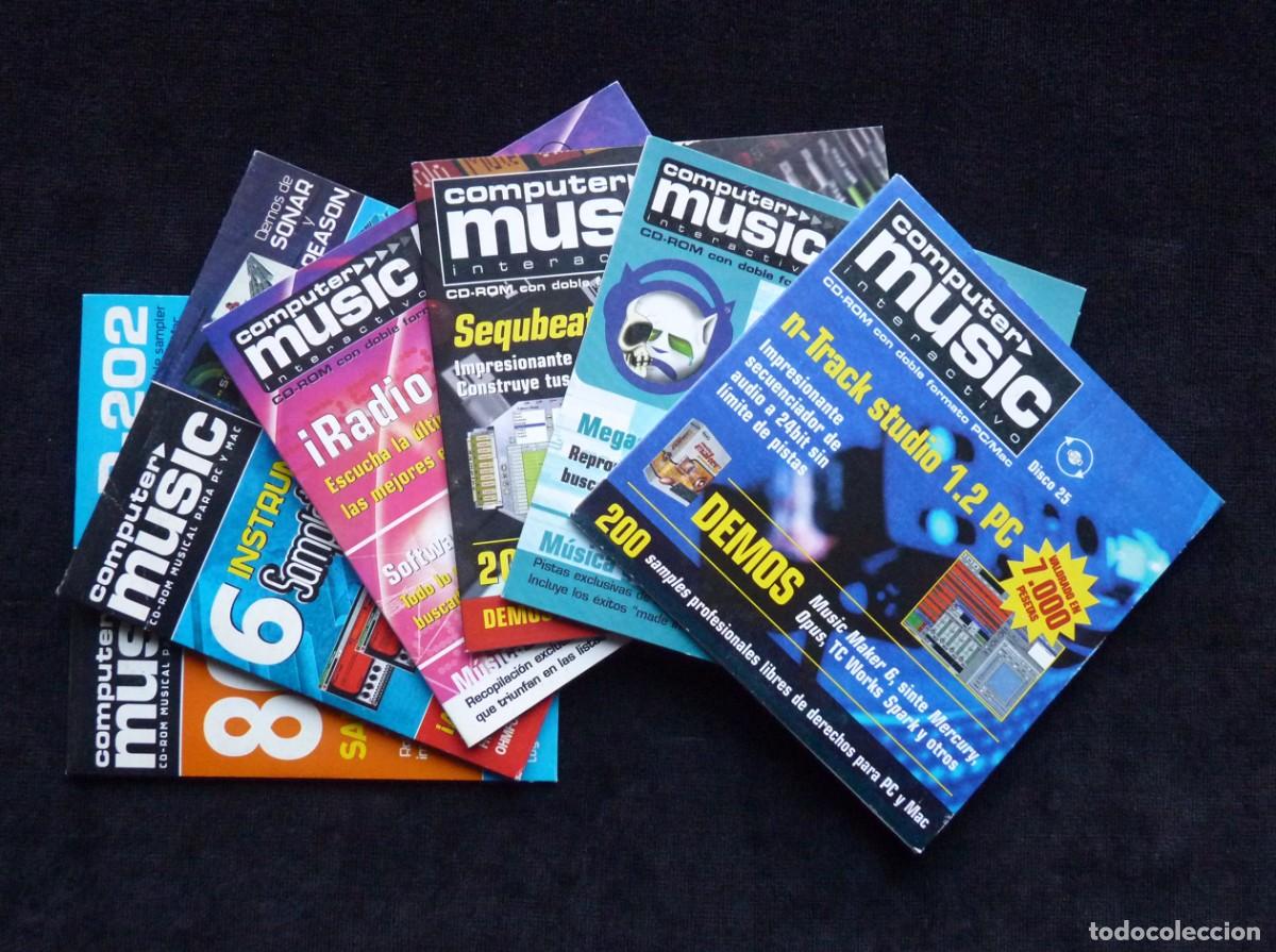 Colecionismo de Revistas e Jornais: LOTE DE 6 CD-ROM COMPACTDISC REVISTA COMPUTER MUSIC INTERACTIVO, N&ordm; 25(2)-26(2)-35-37. 2001-02. SIN