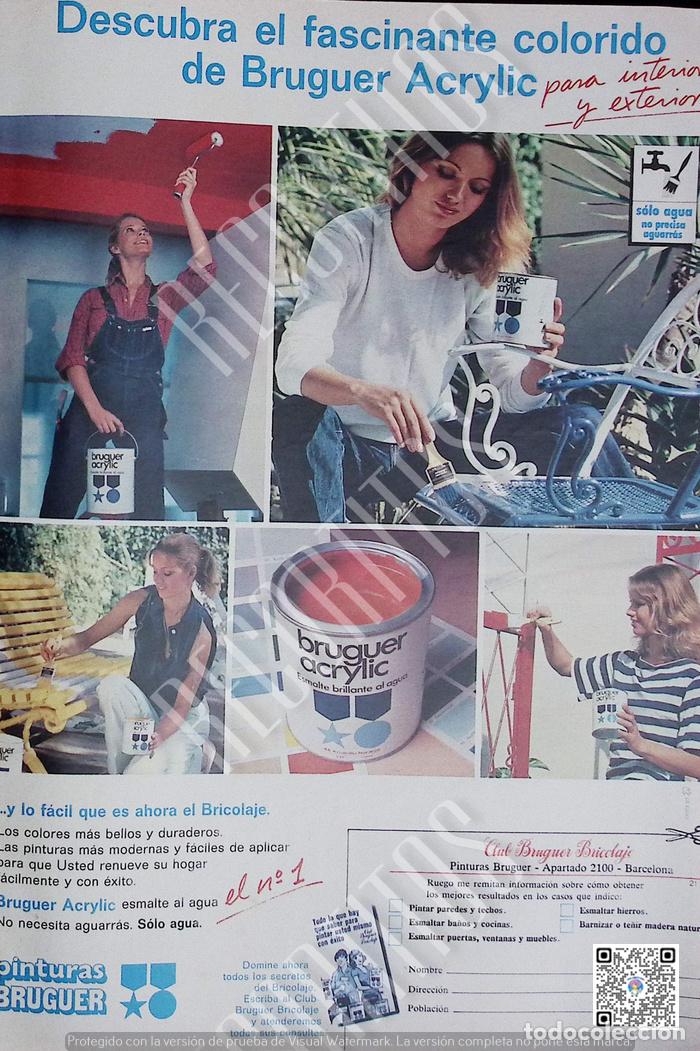 Coleccionismo de revistas y peri&oacute;dicos: ANUNCIO PUBLICIDAD PINTURAS BRUGER BRUGUER