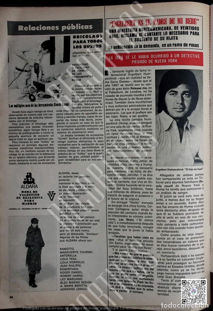 Coleccionismo de revistas y peri&oacute;dicos: engelbert humperdinck