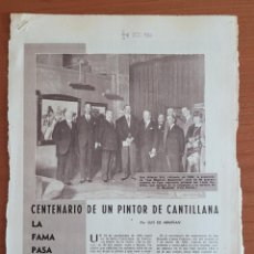 Coleccionismo de Revistas y Periódicos: RECORTES ABC 1-10-64 RICARDO LÓPEZ CABRERA, PINTOR DE CANTILLANA (SEVILLA). Lote 378902714