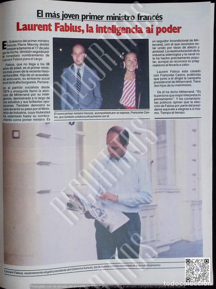 Colecionismo de Revistas e Jornais: LAURENT FABIUS