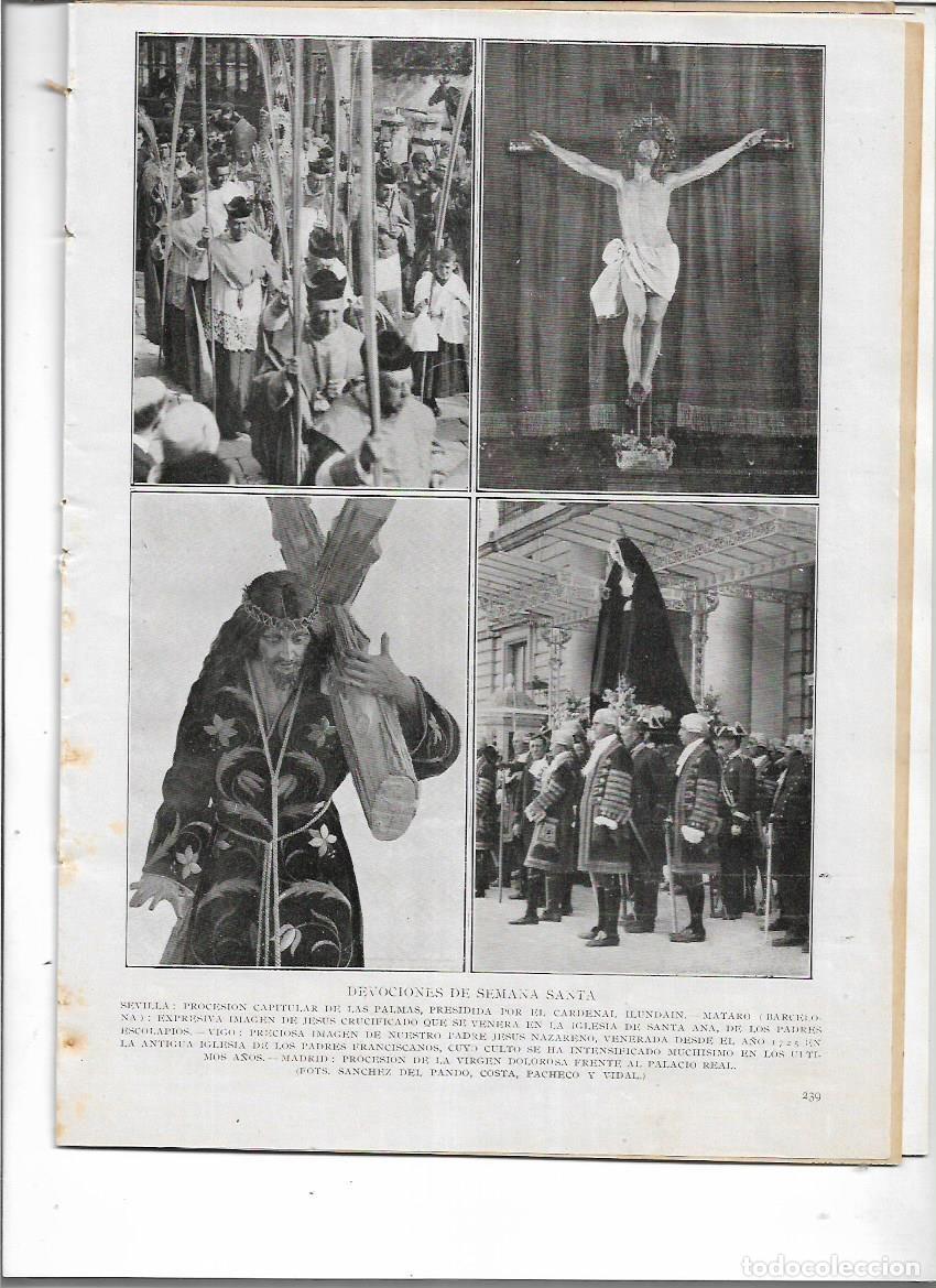 Coleccionismo de Revistas y Peri&oacute;dicos: 1927 PROCESION SEMANA SANTA SEVILLA MATARO VIGO MADRID ZAMORA BCNA CANTIGA ALFONSO X JUDIOS TOLEDO