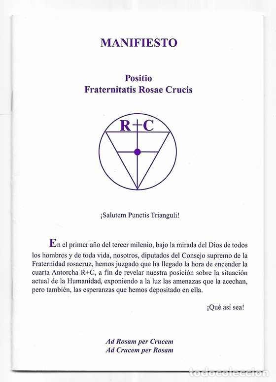 Collection Magazines and Newspapers: AMORC Manifiesto Positio Fraternitatis Rosae Crucis 2001