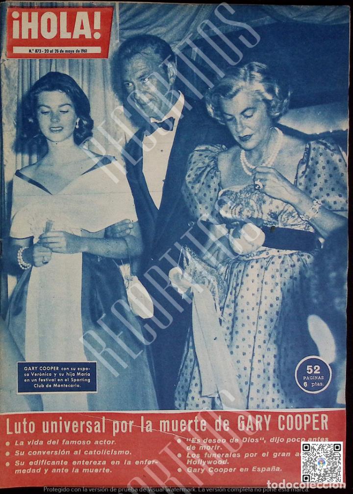 Coleccionismo de Revistas y Peri&oacute;dicos: RECORTE PORTADA DE MARIA GARY COOPER VERONICA