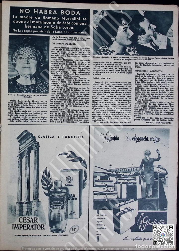 Coleccionismo de Revistas y Peri&oacute;dicos: ROMANO MUSSOLINI MARIA SCICCIONE ANUNCIO CESAR IMPERATOR MALETAS GLADIATOR