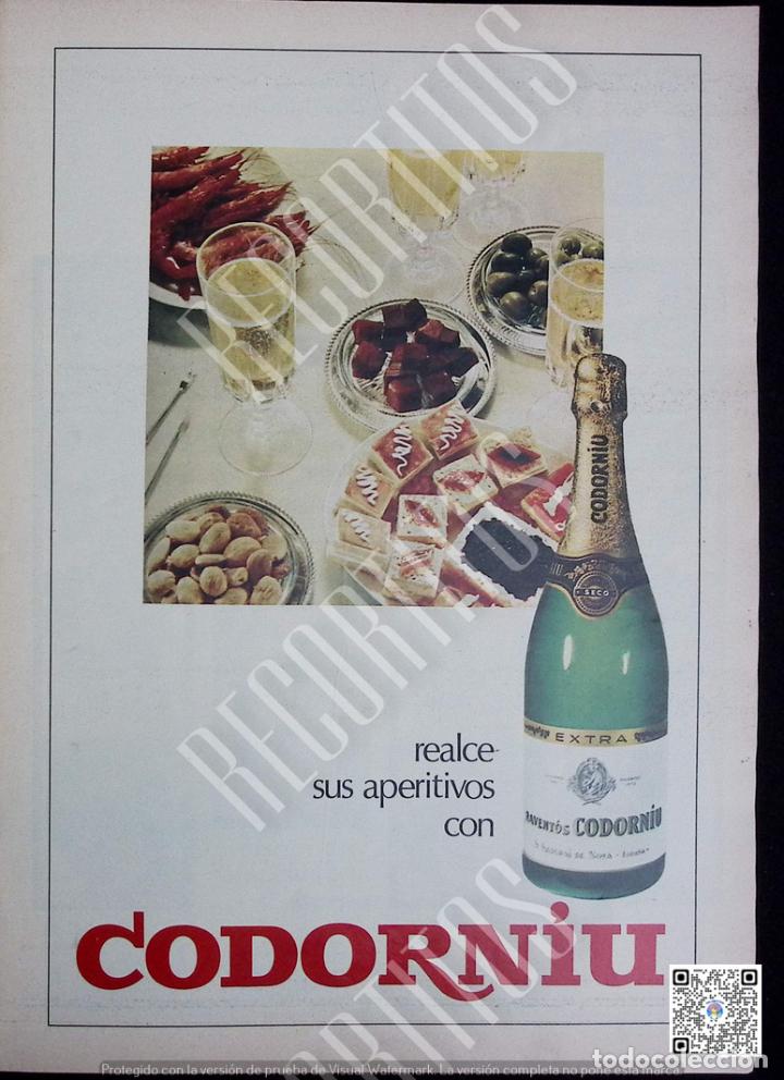 Coleccionismo de revistas y peri&oacute;dicos: ANUNCIO CAVA CODORNIU