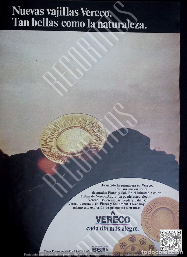 Coleccionismo de Revistas y Peri&oacute;dicos: ANUNCIO VAJILLAS VERECO