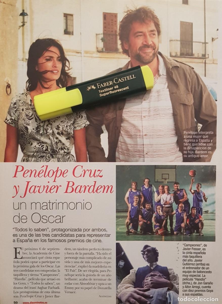 Collezionismo di Riviste e Giornali: Reportaje Pen&eacute;lope Cruz & Javier Bardem 29.08.2018