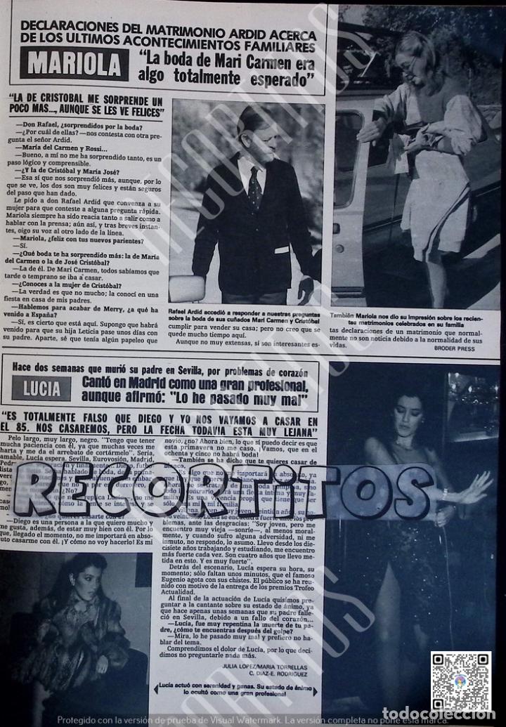 Coleccionismo de Revistas y Peri&oacute;dicos: LUCIA EUROVISION MARIOLA MARTINEZ BORDIU