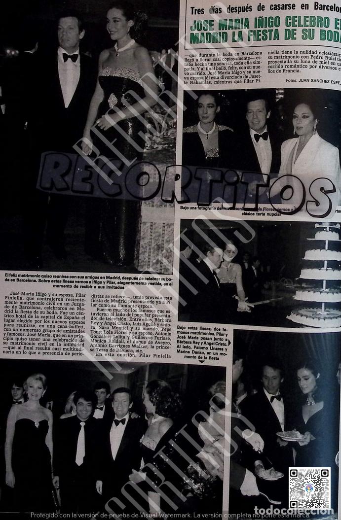 Coleccionismo de revistas y peri&oacute;dicos: JOSE MARIA I&Ntilde;IGO BARBARA REY ANGEL CRISTO PALOMO LINARES MARINA DANKO