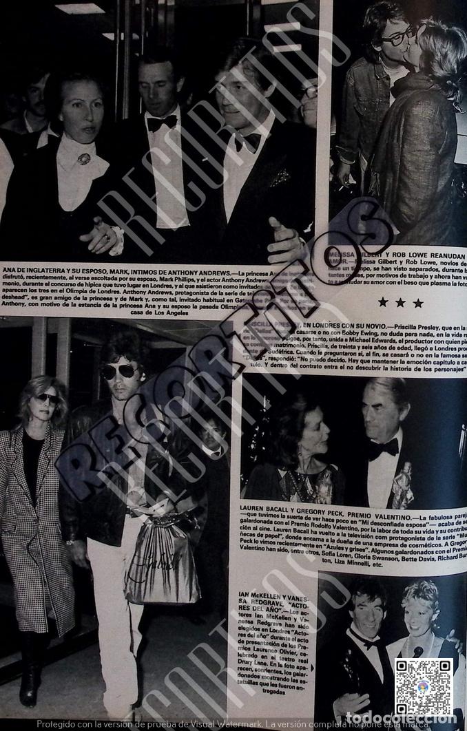 Coleccionismo de Revistas y Peri&oacute;dicos: MELISSA GILBERT ROB LOWE LAUREN BACALL GREGORY PECK VANESSA REDGRAVE PRISCILLA PRESLEY