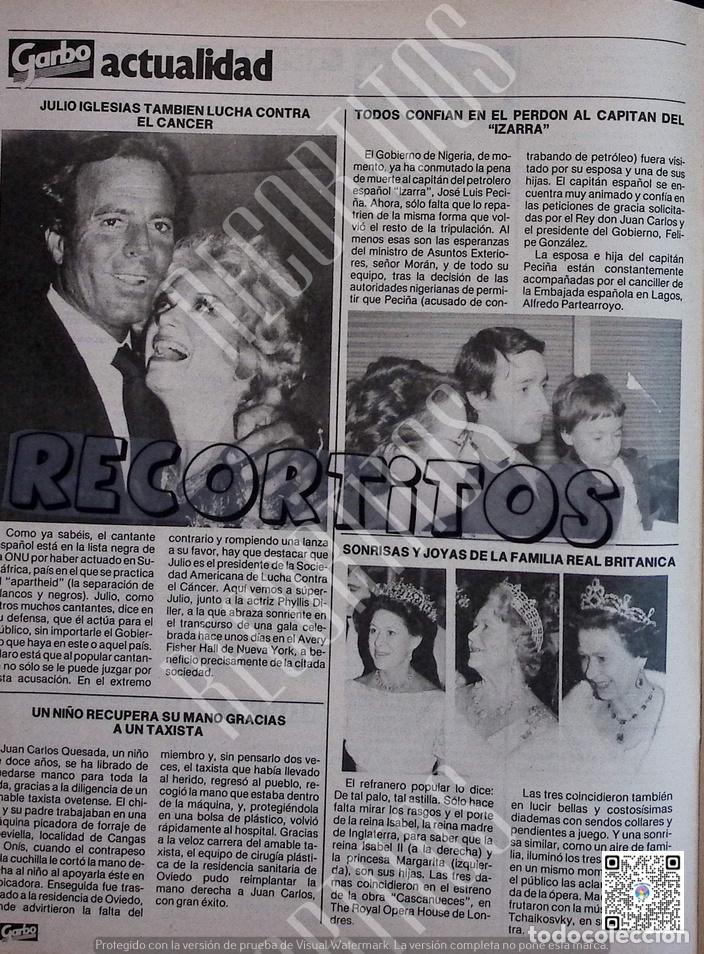 Coleccionismo de Revistas y Peri&oacute;dicos: JULIO IGLESIAS LAS TIARAS DE LA CORONA INGLESA ELIZABETH II