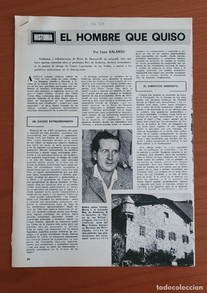 Coleccionismo de Revistas y Peri&oacute;dicos: Recortes ABC Boris de Skossyreff se proclamo Rey de Andorra. Declaraci&oacute;n Guerra al obispo de Urgel