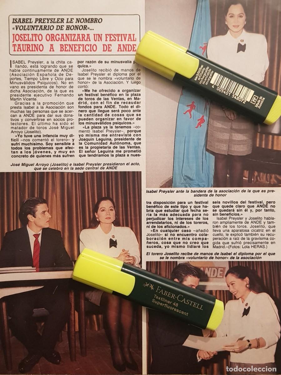 Coleccionismo de Revistas y Peri&oacute;dicos: Reportaje Isabel Preysler 24.11.87