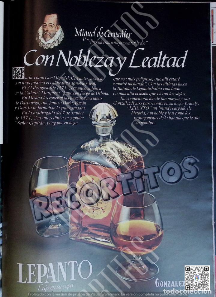 Coleccionismo de Revistas y Peri&oacute;dicos: anuncio brandy lepanto