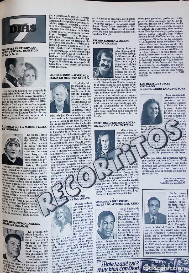 Coleccionismo de Revistas y Peri&oacute;dicos: victor manuel de saboya sonny y cher sulvia de suecia madre teresa de calcuta cheryl ladd paco luci