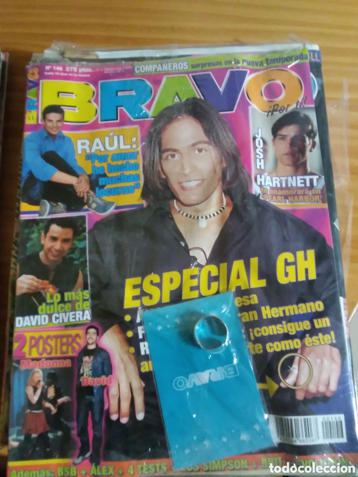 Coleccionismo de Revistas y Peri&oacute;dicos: Bravo revista para j&oacute;venes n&uacute;mero 146 contiene anillo p&oacute;ster madonna