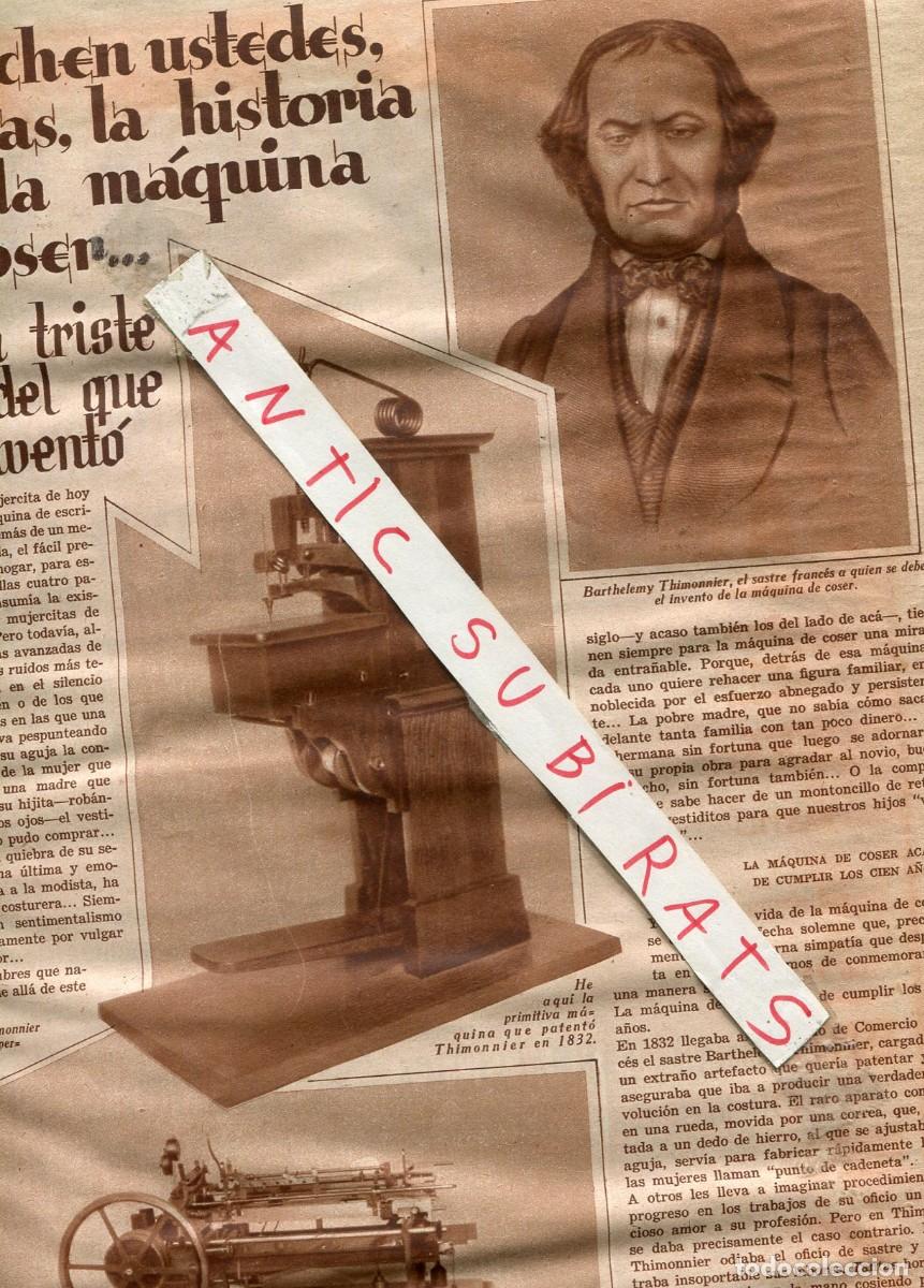 Collection Magazines and Newspapers: REVISTA A&Ntilde;O 1932 HISTORIA DE LA MAQUINA DE COSER SUBLEVACION DE JACA GALAN GARCIA HERNANDEZ