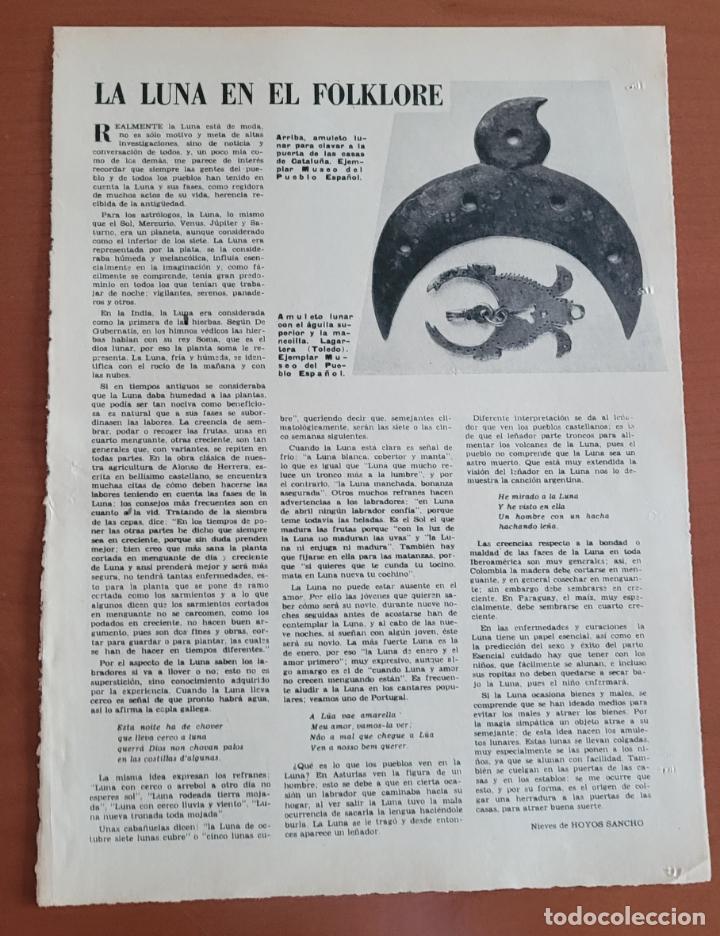 Coleccionismo de Revistas y Peri&oacute;dicos: Recortes ABC La Luna en el folclore por Nieves Hoyos Sancho