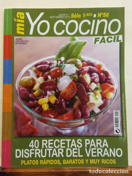 Colecionismo de Revistas e Jornais: REVISTA M&Iacute;A YO COCINO. N&ordm;58. SEPTIEMBRE 2013. 40 RECETAS PARA DISFRUTAR DEL VERANO