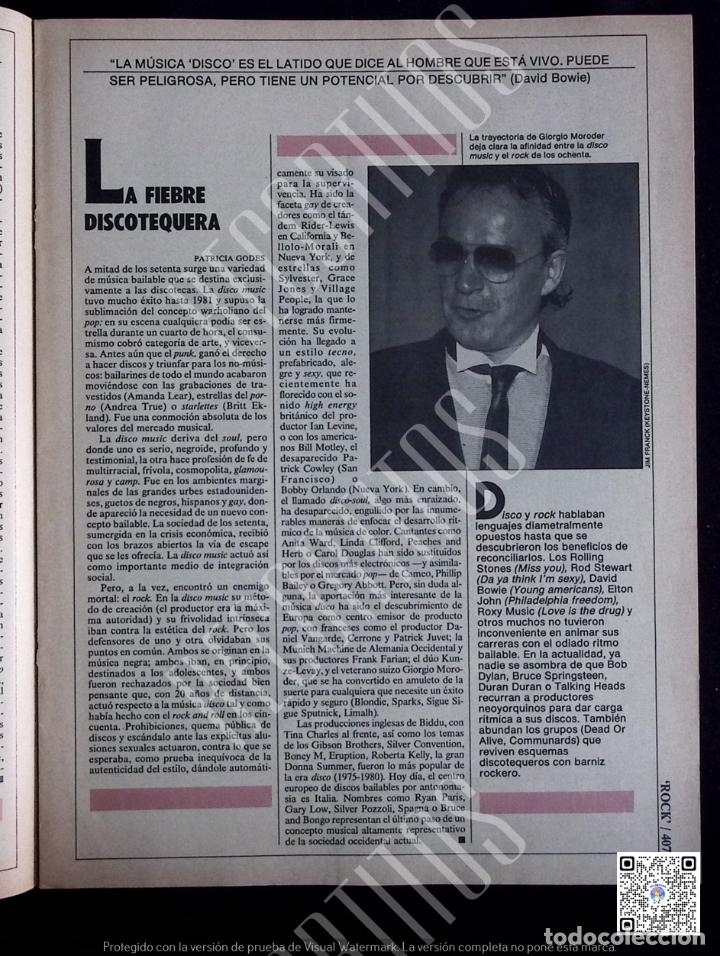 Coleccionismo de revistas y peri&oacute;dicos: GIORGIO MORODER BEE GEES - Foto 1