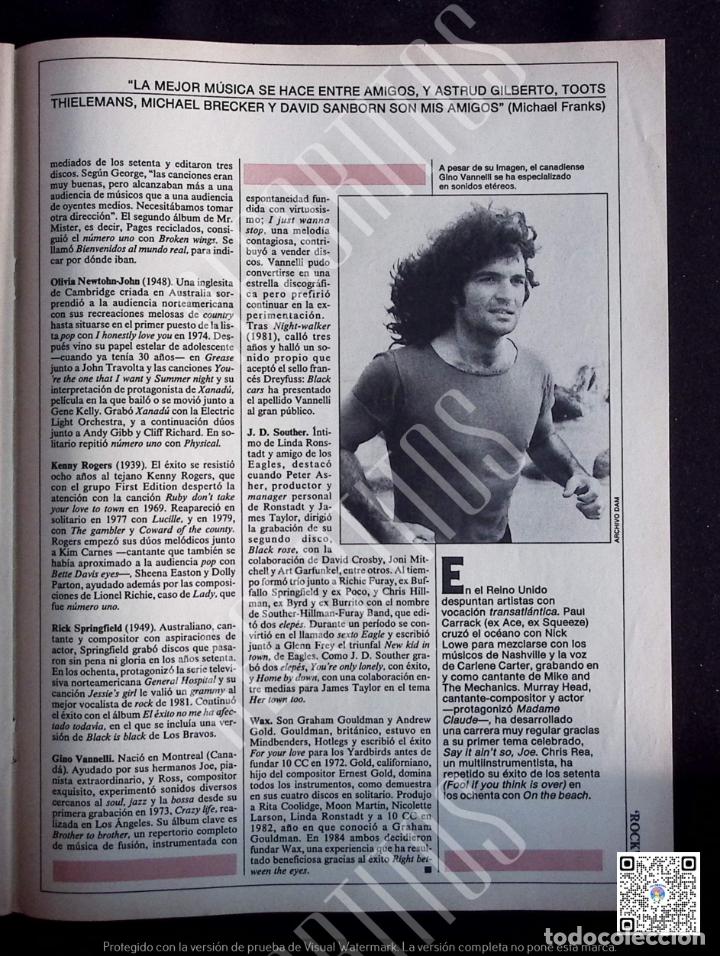 Coleccionismo de revistas y peri&oacute;dicos: GINO VANNELLI LIONEL RITCHIE TINA TURNER