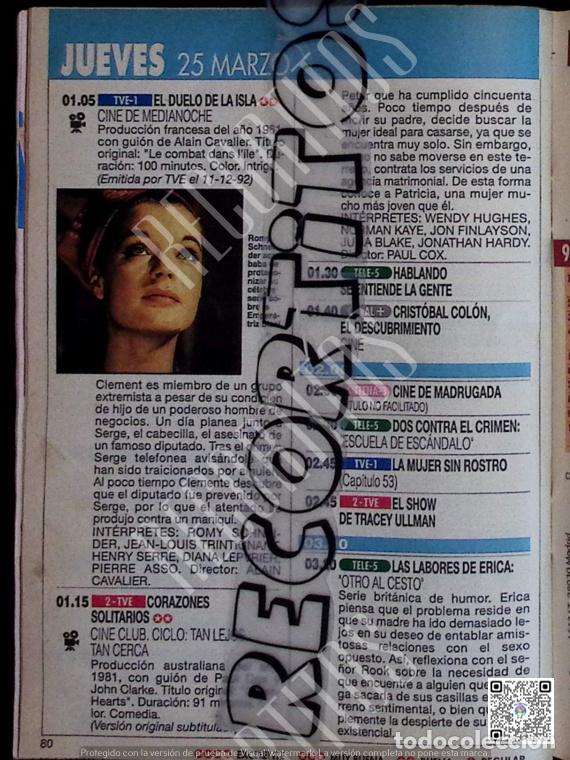 Coleccionismo de Revistas y Peri&oacute;dicos: ROMY SCHNEIDER