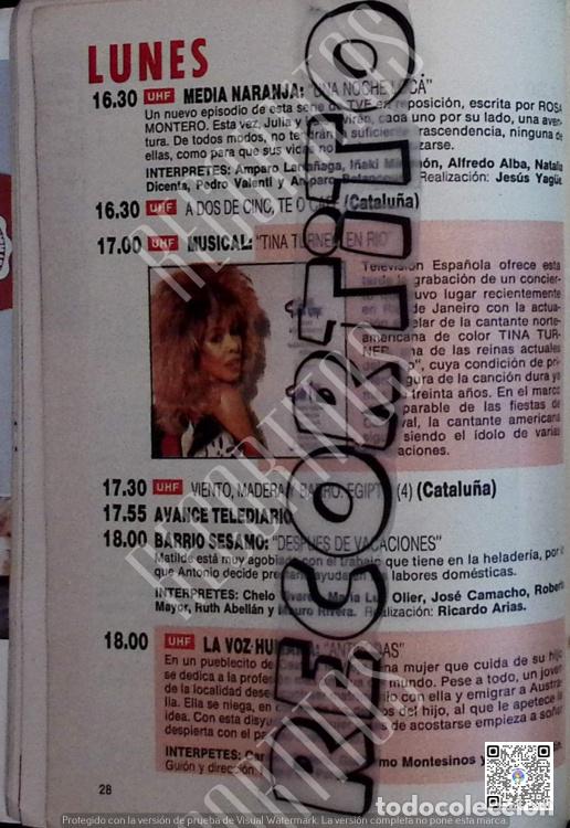 Coleccionismo de revistas y peri&oacute;dicos: TINA TURNER