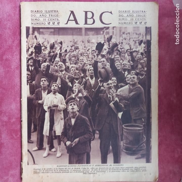 Sammeln von Zeitschriften und Zeitungen: PERIODICO -ABC-9 DE OCTUBRE DE 1934. REPUBLICA. REVOLUCION DEL 34