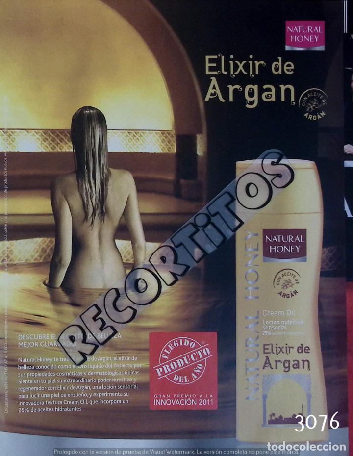 Collectionnisme de Revues et Journaux: ANUNCIO ELIXIR DE ARGAN NATURAL HONEY