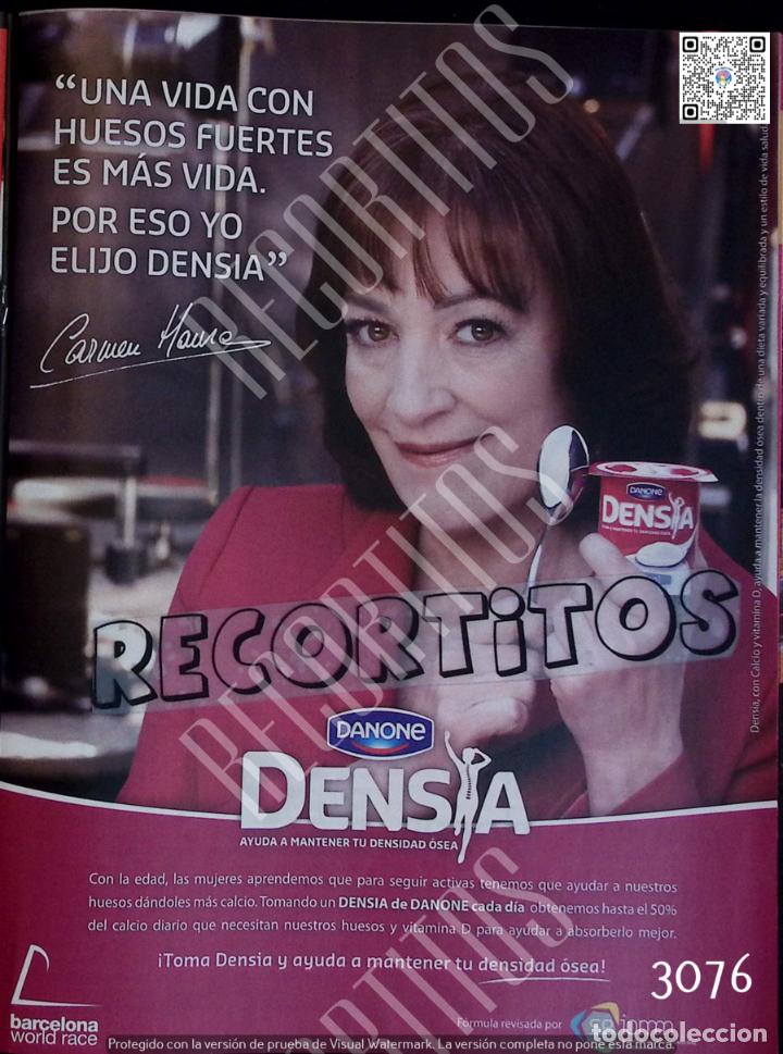 Collectionnisme de Revues et Journaux: FAMOSOS EN LA PUBLICIDAD CARMEN MAURA ANUNCIO DENSIA DANONE