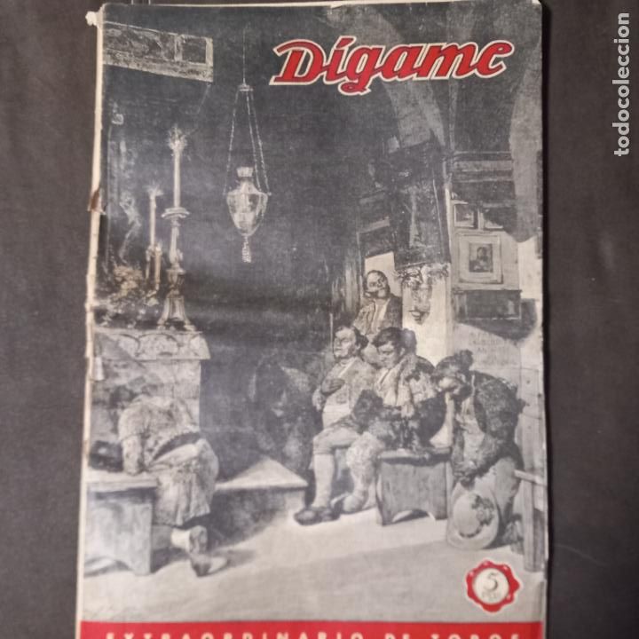 Coleccionismo de Revistas y Peri&oacute;dicos: Semanario extraordinario de Toros D&iacute;game marzo de 1948 MANOLETE