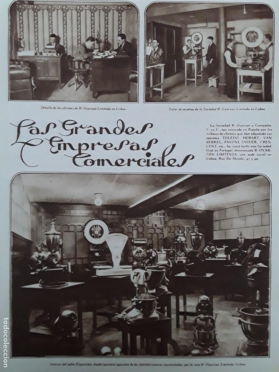 Coleccionismo de revistas y peri&oacute;dicos: SOCIEDAD R.OYARZUN Y C&ordf; .LISBOA HOJA REVISTA A&Ntilde;O 1929