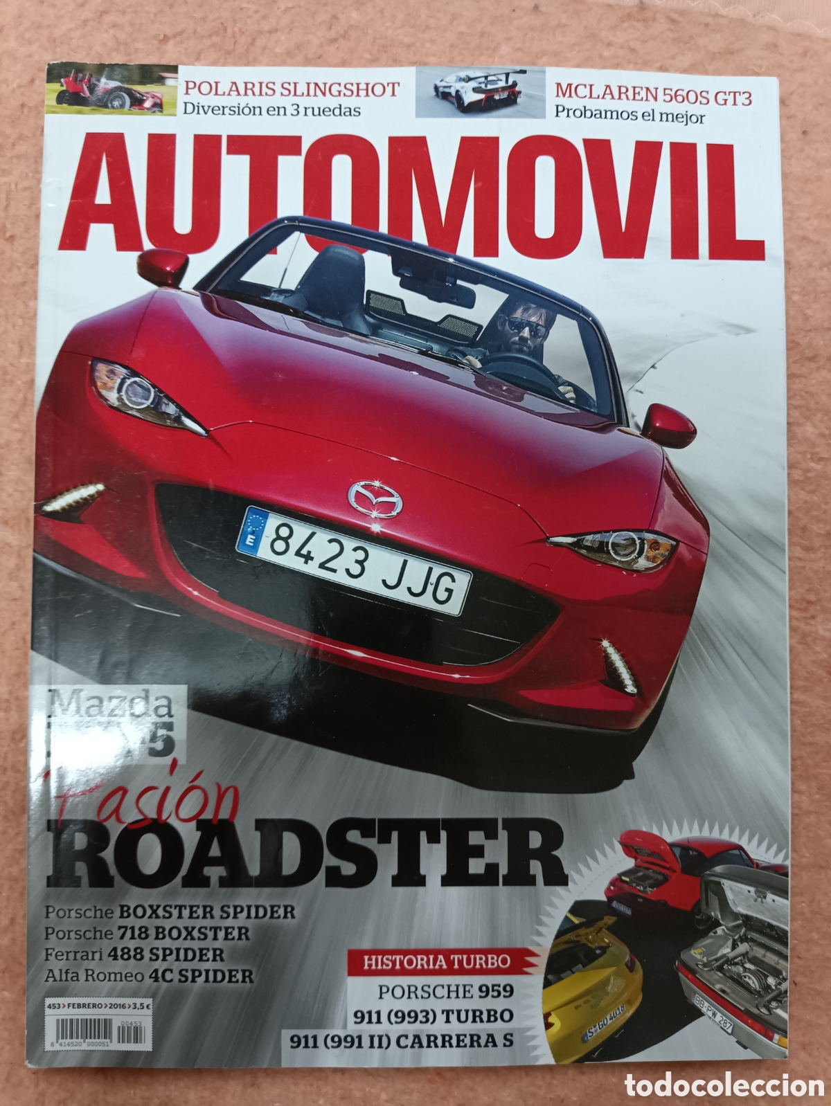 Coleccionismo de Revistas y Peri&oacute;dicos: Revista autom&oacute;vil n&uacute;mero 453 2016