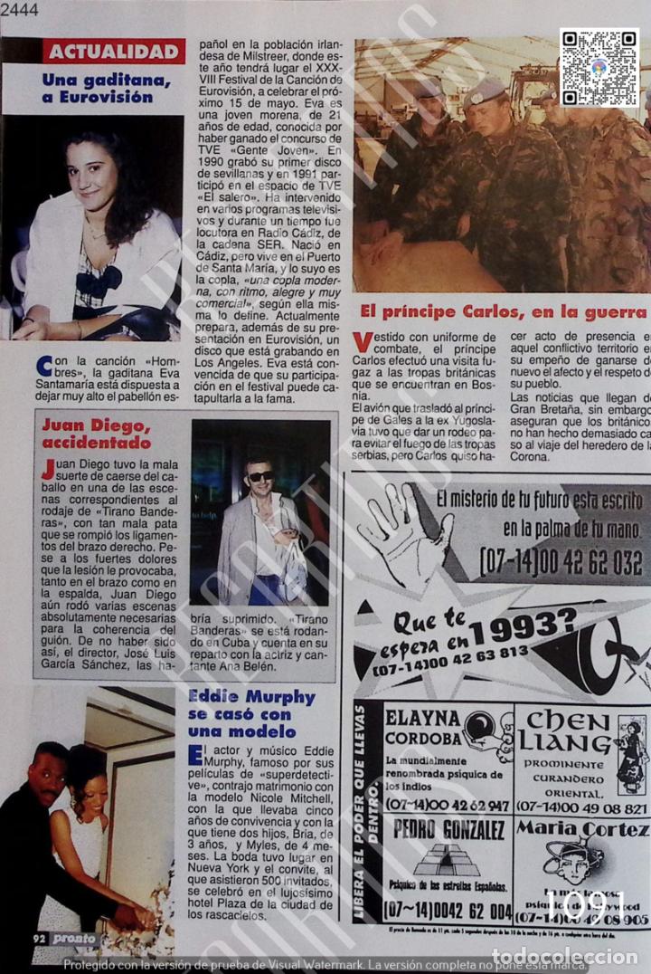 Coleccionismo de Revistas y Peri&oacute;dicos: EDDIE MURPHY EVA SANTAMARIA EUROVISION JUAN DIEGO EL PRINCIPE CARLOS