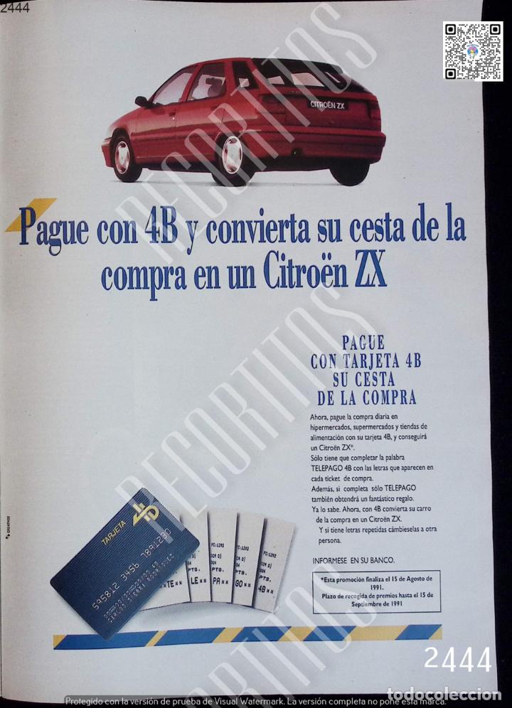 Coleccionismo de Revistas y Peri&oacute;dicos: ANUNCIO CITROEN ZX