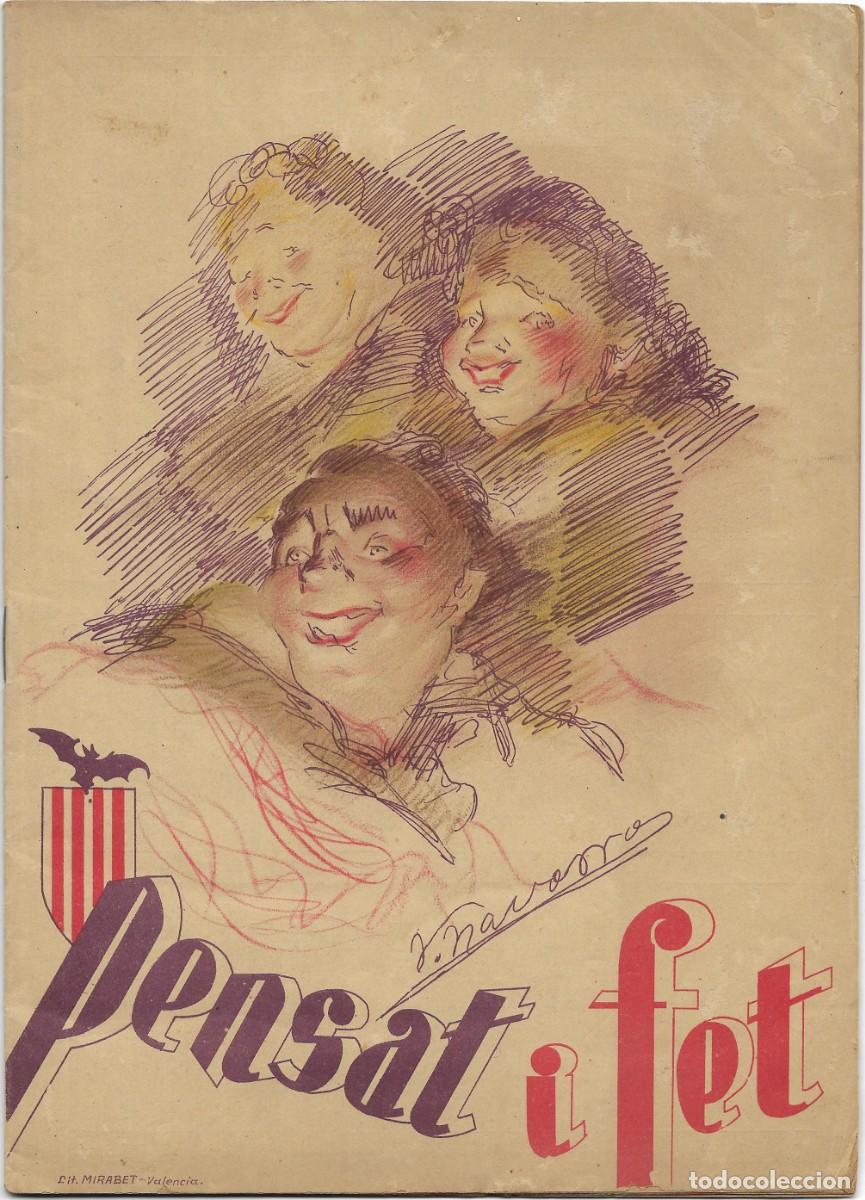 Coleccionismo de Revistas y Peri&oacute;dicos: 1955 REVISTA DE FALLAS PENSAT I FET VALENCIA