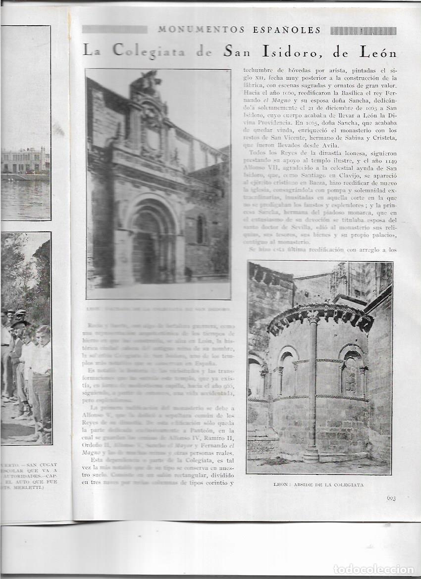 Collection Magazines and Newspapers: 1927 LEON COLEGIATA SAN ISIDORO CAPCENTELLES SANT CUGAT ESCUELA CANTILLANA SEVILLA DIVINA PASTORA